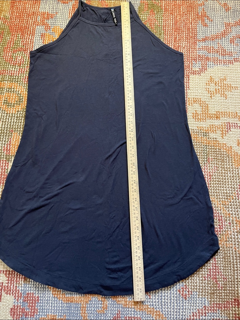 KÜHL Kandid Tank Performance Dress Navy Size Large EUC - Picture 4 of 7